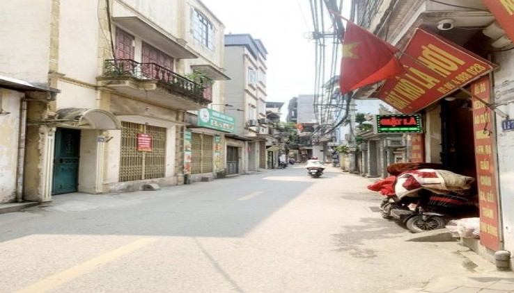 BÁN ĐẤT TẶNG NHÀ 3 TẦNG CŨ MẶT PHỐ GIÁP NHỊ, HOÀNG MAI, 90M2, 12.6 TỶ (CTL)